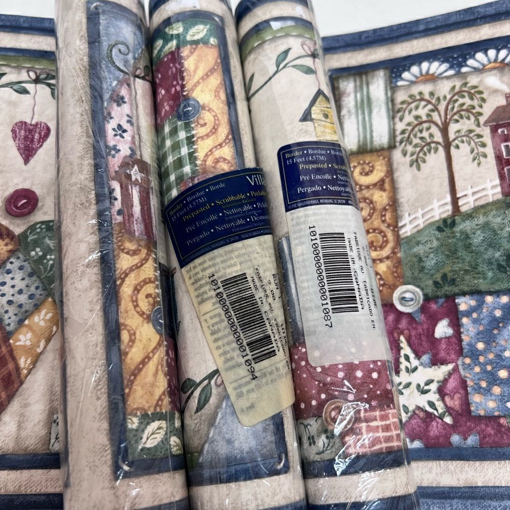 4  Village  Wallpaper Borders Americana Country